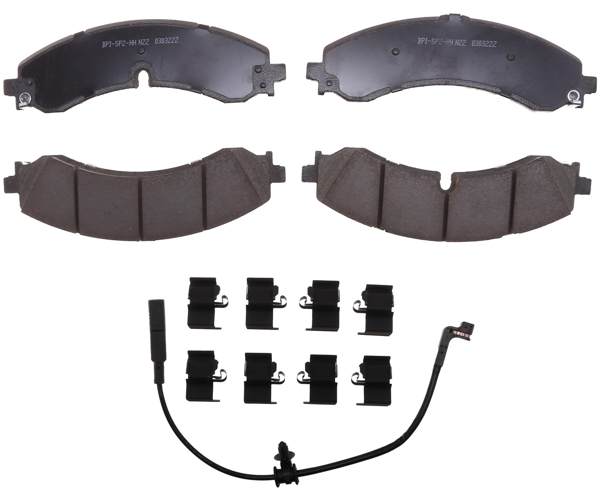 BOSCH QuietCast Ceramic Brake Pad Set - Fits Chevy Silverado 2500/3500 HD, GMC Sierra HD, Nissan NV & Titan XD (Front Or Rear Axle)