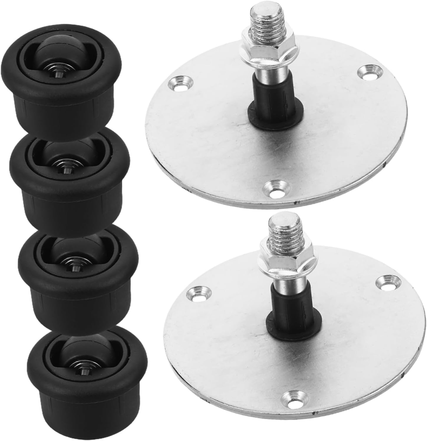 GLEAVI 2sets Rotating Shelf Hardware Component Pivot Replacement for Cabinets Quiet and Efficient Mechanism Construction Easy Installation for Shoe and Accessory Storage