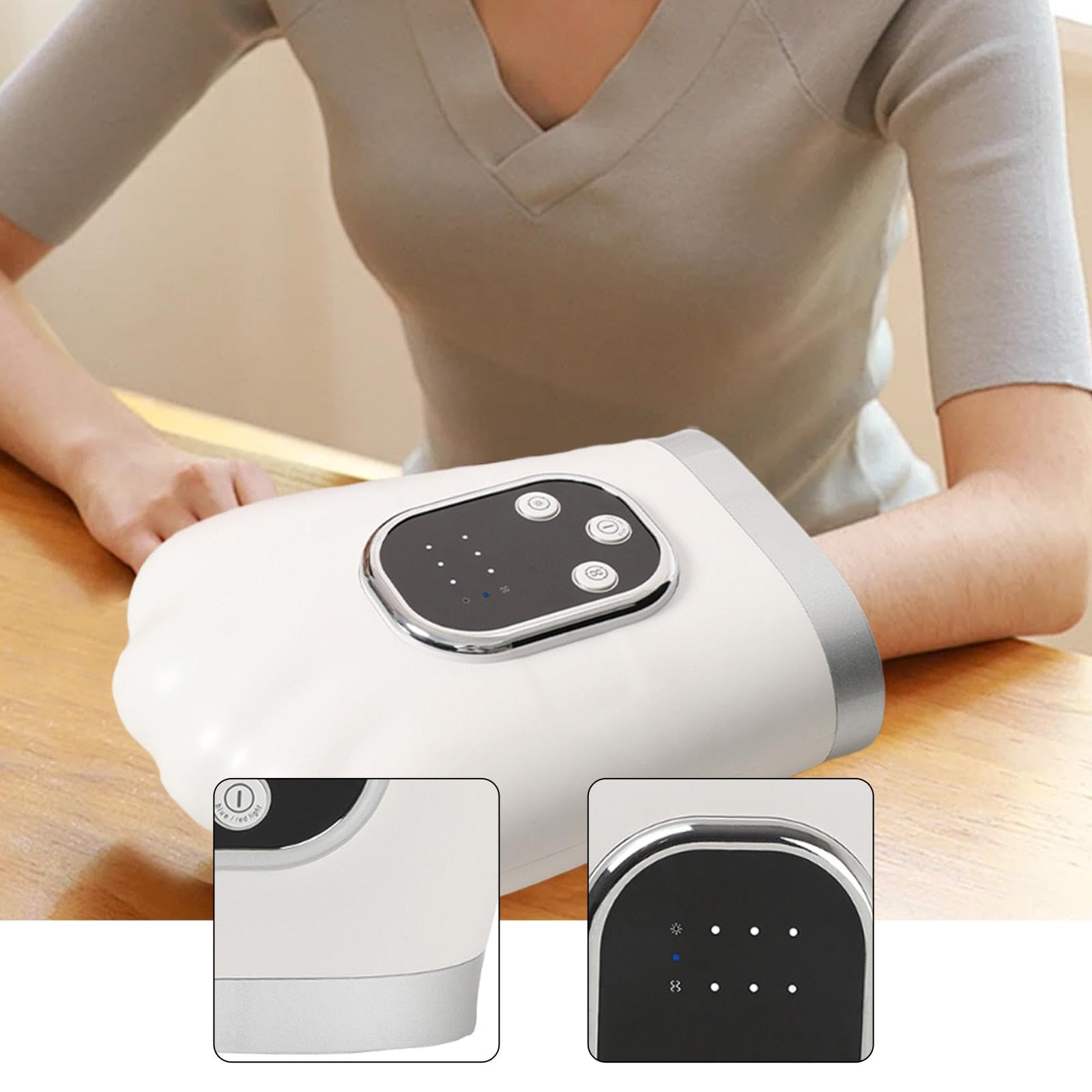 Amagogo Handmassagegerät, Maschine, Knetmaschine, konstante Temperatur, tragbare Heizung, intelligent einstellbar, für Zuhause, Geburtstagsgeschenk, Büro,