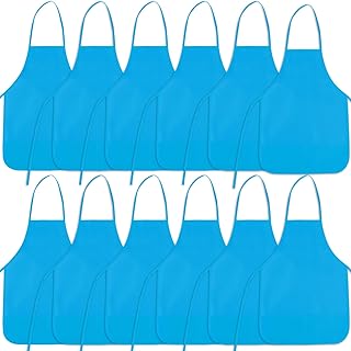 Delantales de pintura para niños, delantal de arte con 2 bolsillos espaciosos, delantales para niños, para actividades de pintura artística, manualidades, cocina