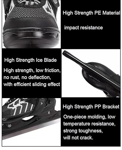 Adjustable Ice Skates Figure Skate Adjustment 4 Sizes For Boys Girls Youth Men Women And Beginners (Color : Blue, Size : S) #TOP4