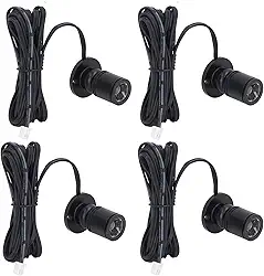 lyrlody Spotlight LED Regulável, Mini Spots Luzes Reguláveis 6x 1W USB 5V Com Controle de Brilho, para Plantas Quadros Joias Vitrines (Iluminação branca)