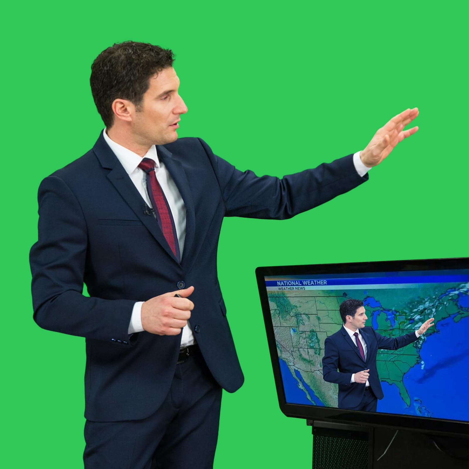 Sfondo Foto Verde, 3M x 3M (9,8 x 9,8 piedi) Sfondo Fotografico Verde, Telo Green Screen con 4 Pinze di Fissaggio, Adatto per Fotografia, Streaming dal Vivo e Registrazioni Televisive