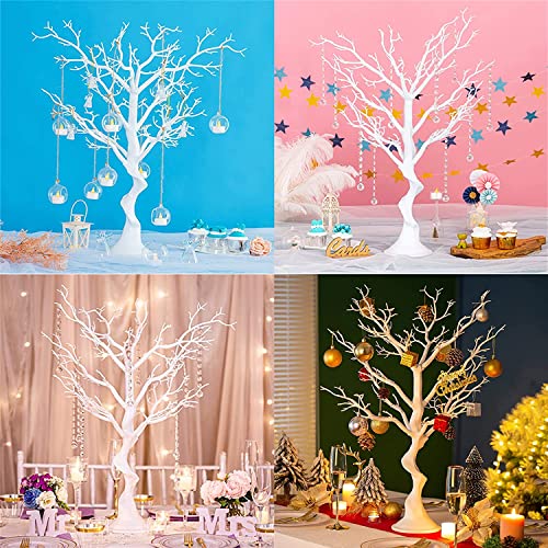 White Manzanita Tree 30 ” Tall Artificial Tree Branches Ornament Display Tree For For Wedding Banquet Party Event Tabletop Centerpiece Decoration #TOP2