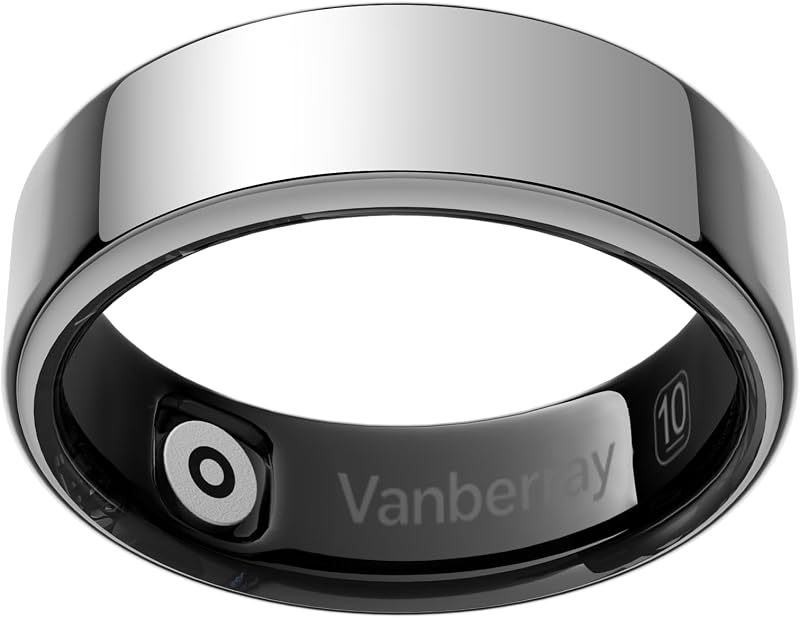 2026 Smart Ring For Women & Men, Sleep Health Fitness Tracker, No APP Fee | Track Sleep, Heart Rate, Blood Oxygen and Stress with Lightweight Smart Ring, 5-7 Days Battery Life, iOS & Android Compatible