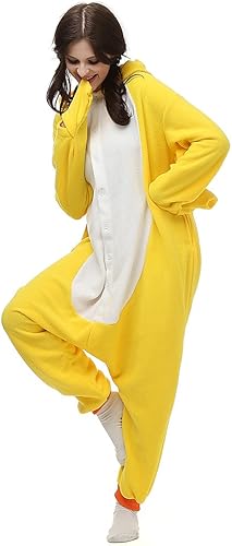 Miniatura 4 de Wishliker Pijama unisex de dibujos animados de animales para adultos, ropa de descanso, pato amarillo