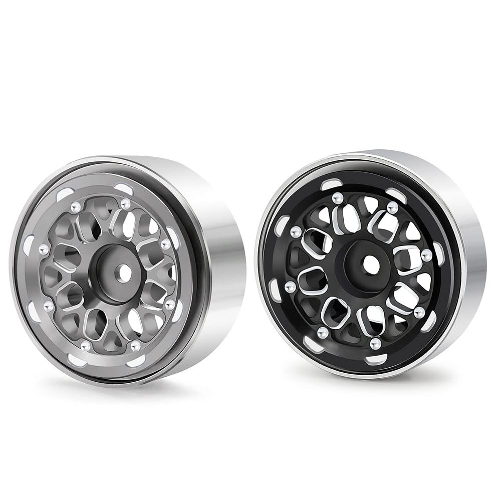 Cuque Jantes RC Beadlock 2 Pièces 2.2 Pouces RC Aluminium Beadlock