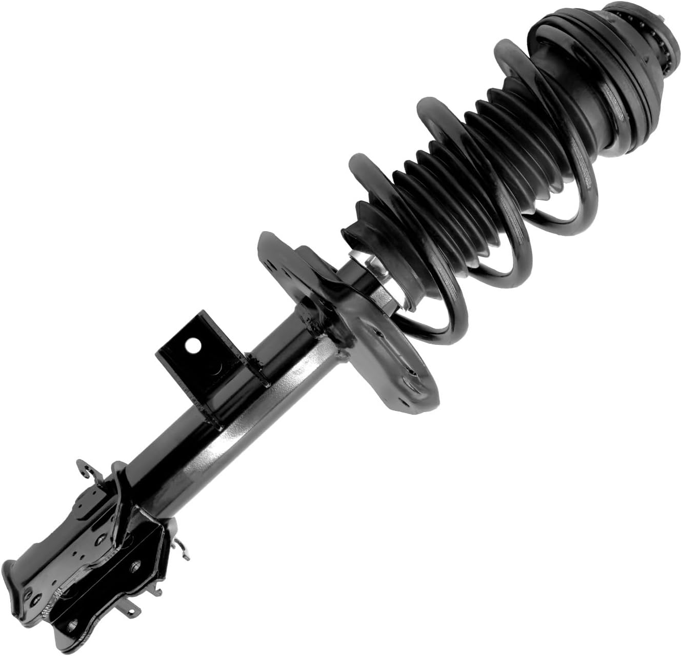 Detroit Axle - Front Left Strut for Fiat 500, 2012 2013 2014 2015 2016 2017 Complete Strut with Coil Spring Assembly Replacement
