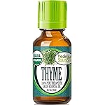 Healing Solutions Organic Thyme Essential Oil 1 oz (30 ml), Pure & Undiluted Thyme Oil for Hair Diffuser