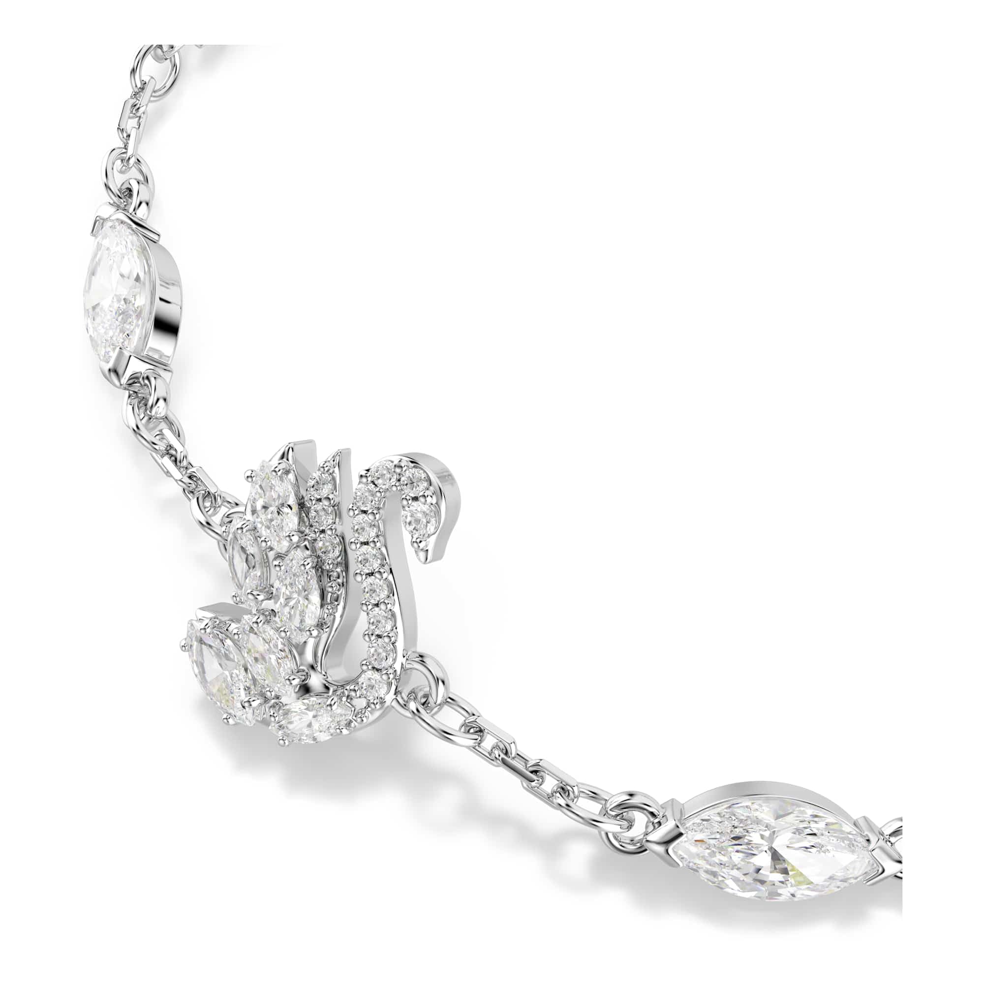 Swarovski Cisne Colección, Mixed Cuts, Cisne, Blanco, Baño de rodio