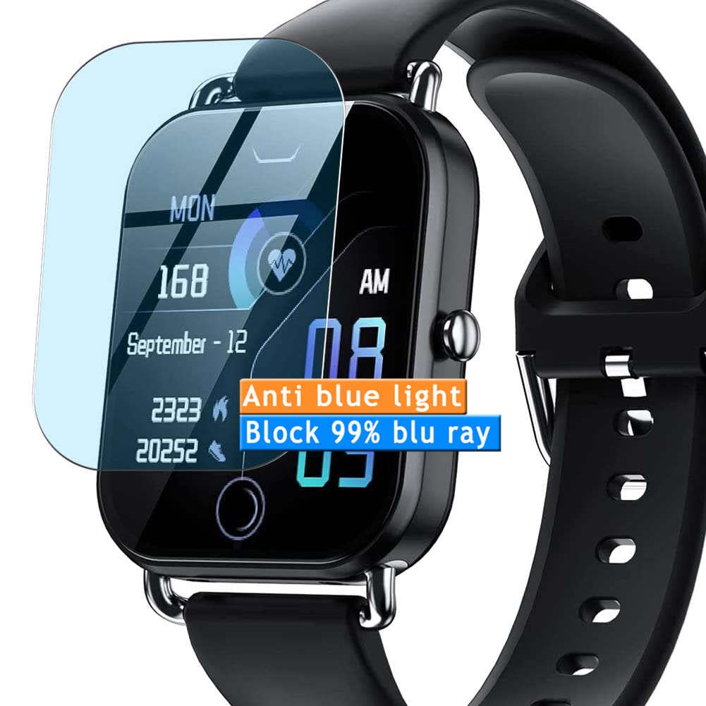 Vaxson3-Pack Anti Blue Light Screen Protector, compatible with acquasea F13 1.69" smart watch smartwatch, TPU Guard Film Protectors Sticker [NOT Tempered Glass] New