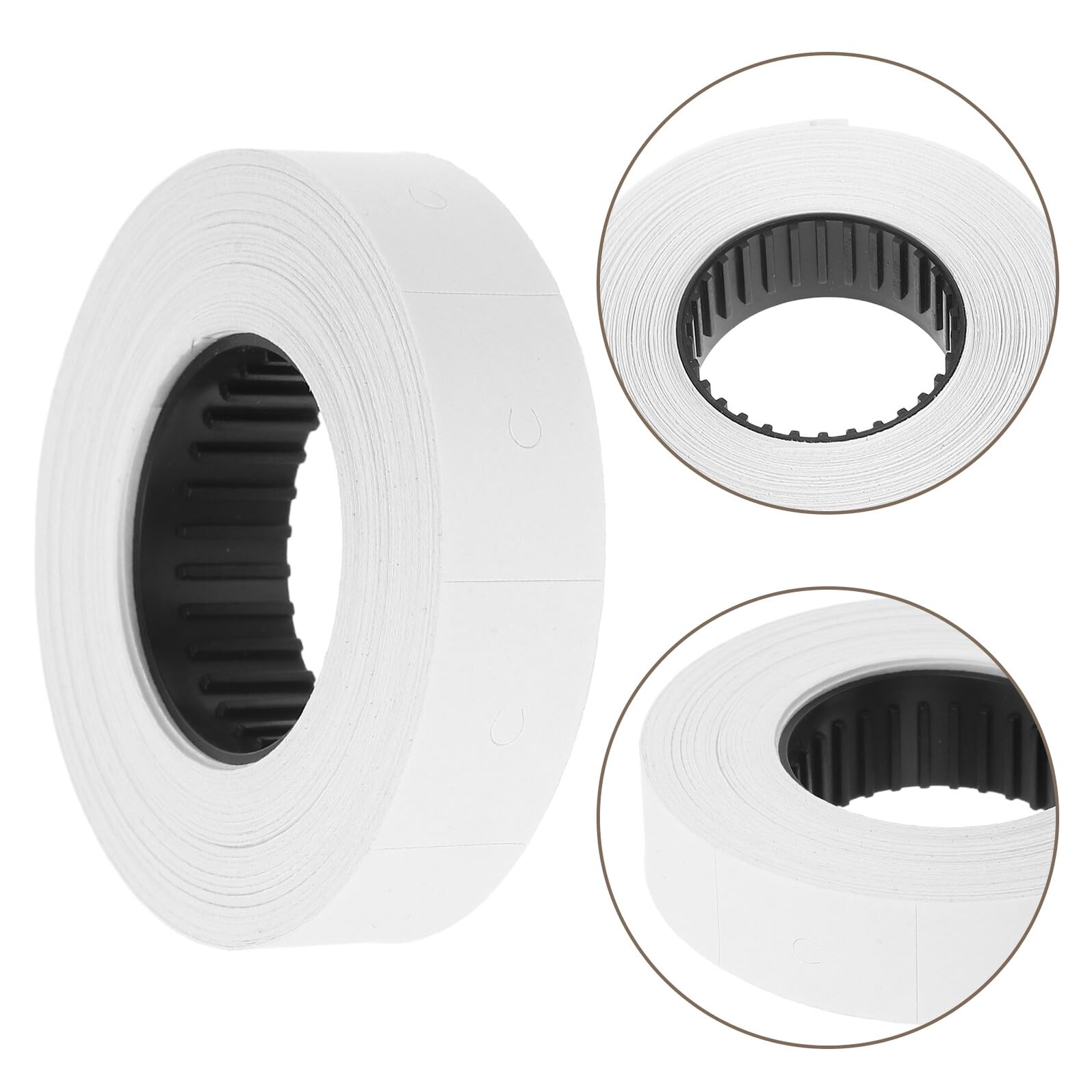 30 Rouleaux Étiquettes Prix Blanches pour Pistolet Étiqueteuse Série 6600 - Accessoires Papier Autocollant pour Marquage Prix Étiquettes par Rouleau Lot pour Organisation et