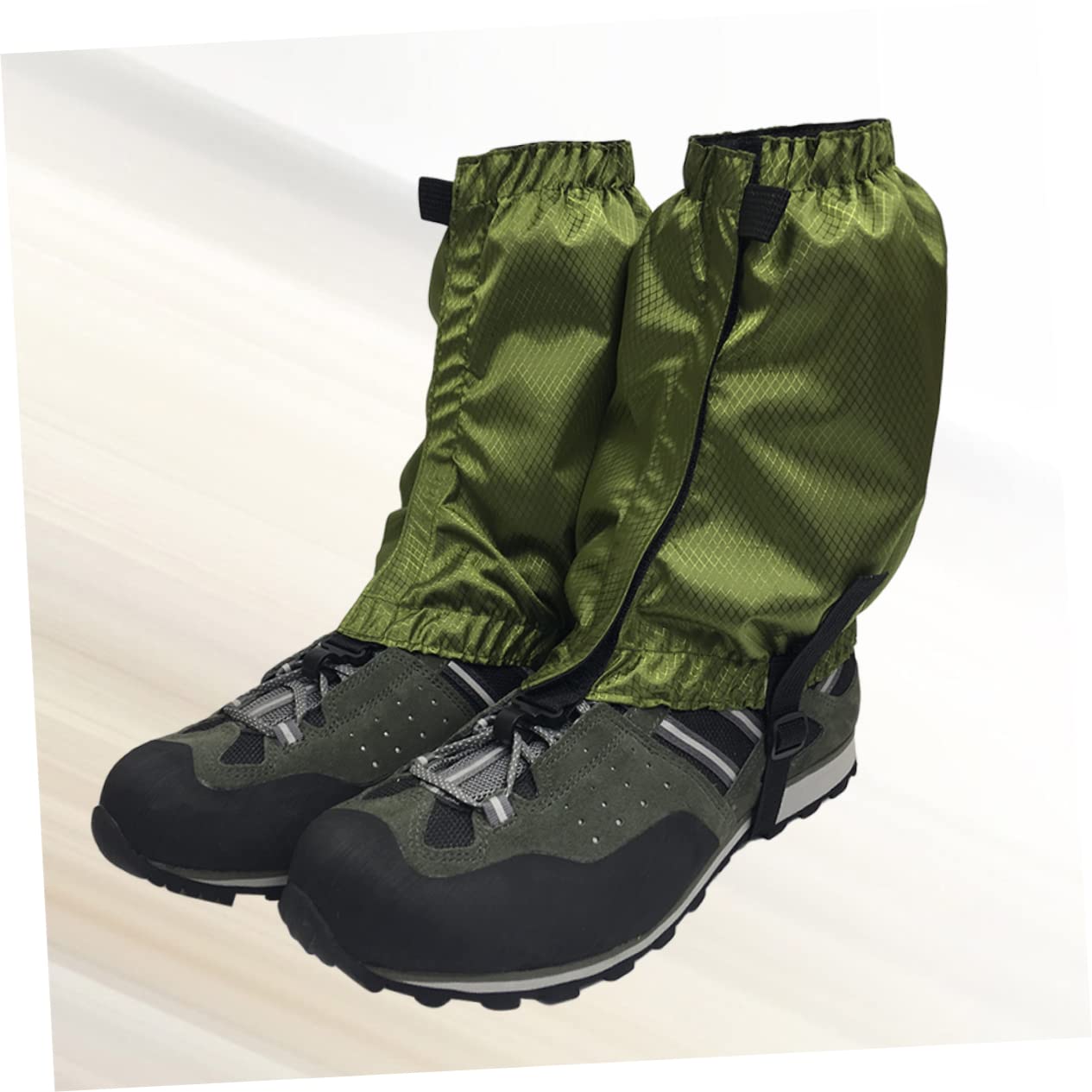Sosoport Polaina para Caminar en el Tobillo Senderismo Polainas antidesgarro para Botas Berg Botas de Nieve Polainas Aire Polaina Impermeable para Caminar Rojo