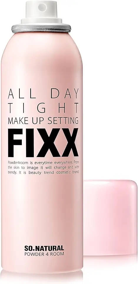 SONATURAL All Day Tight Make Up Setting Fixer – Award-Winning Makeup Setting Spray, Ultra-Fine Mist for Long-Lasting Wear – With Centella, Tea Tree &amp; Lemon Extracts – Korean Skincare, 2.53 fl oz