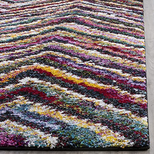 Tapete Safavieh Fiesta Shag 2'3" x 8' Multicolor miniatura 3