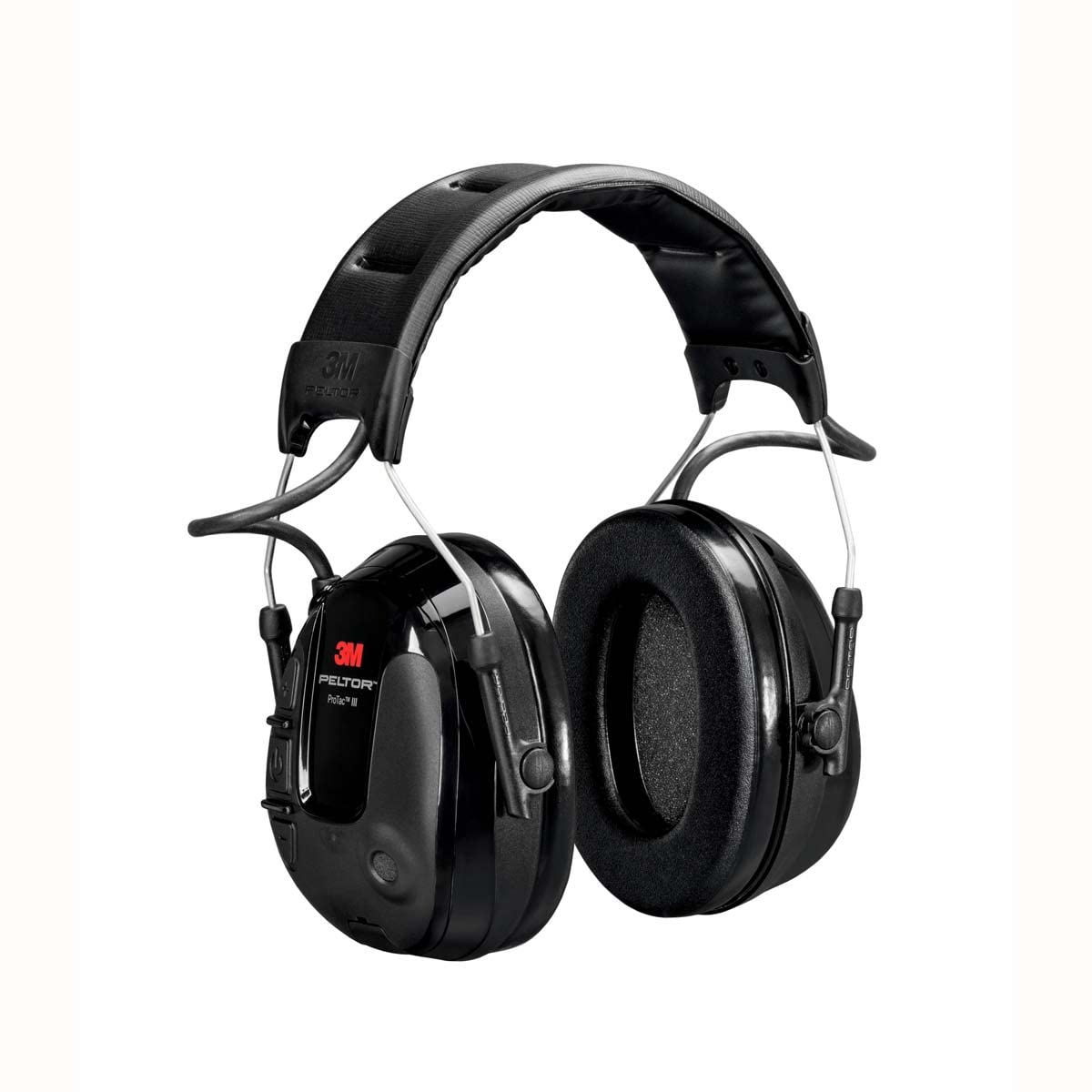 Casque fin 3M™ PELTOR™ ProTac™ III, 26 dB, noir, serre-tête, MT13H220A