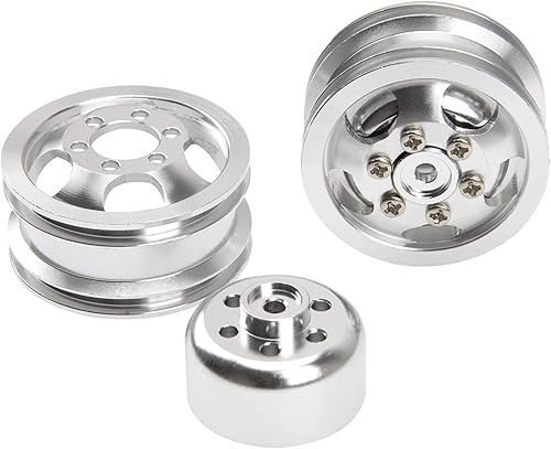 Miniatura 4 de Metal RC Beadlock RC rueda llanta Hub para WPL B1 B14 B16 B24 B36 C14 C24 C34 B36 JJRC 116 RC coche (plata)