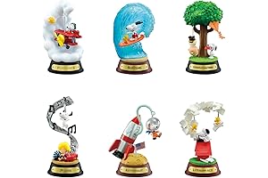 Snoopy Swing Vignette Ornament (Boite De 6 Figurines)