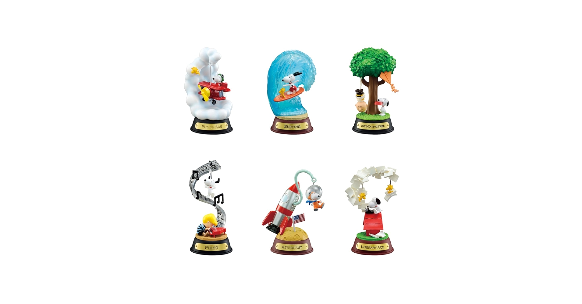 Amazon.com: Re-Ment - Boite De 6 Figurines Snoopy Swing