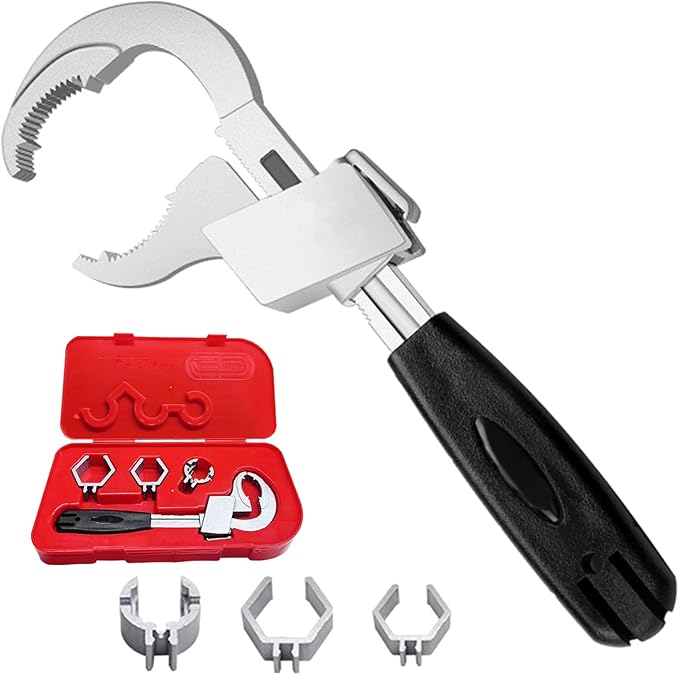 Universal Adjustable Doubleended Wrench, 80mm Openend Crescent Wrench