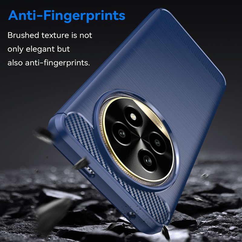Image of Basic Case for Realme 13 Pro 5G / 13 Pro Plus 5G (Carbon Fibre Blue)