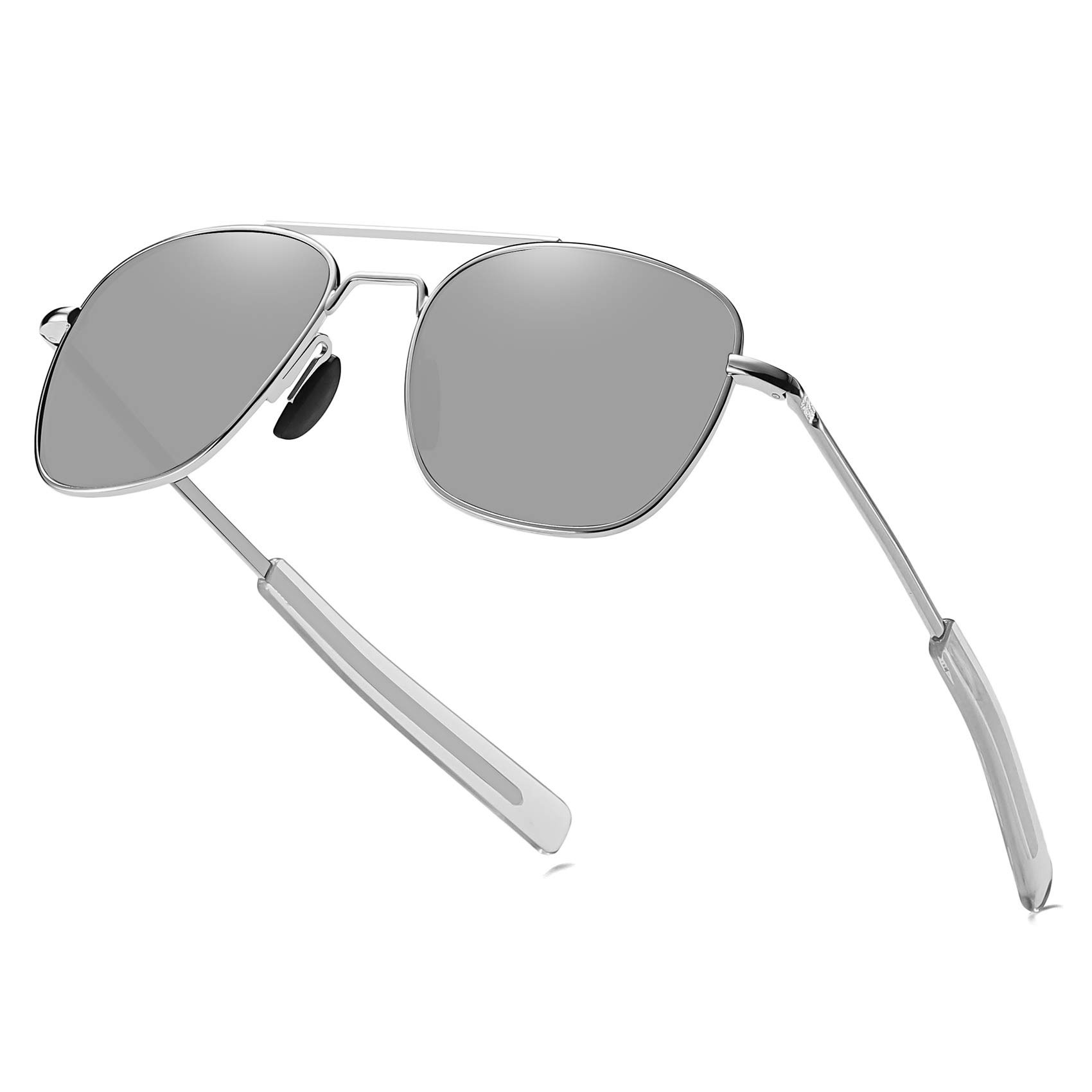 RCXKOOMMen's Aviator Sunglasses American Army Military Pilot Polarized Sunglasses Bayonet Temples