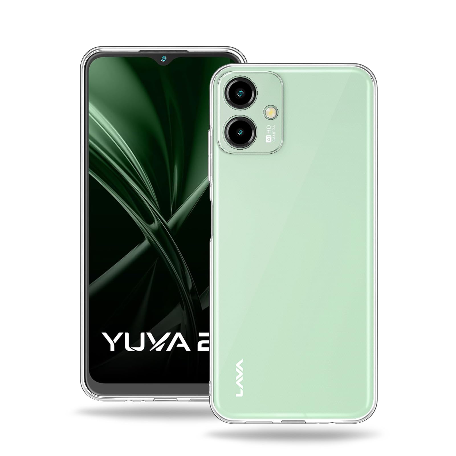 Plus Clear Transparent Back Case Cover for Lava Yuva 2 | Full Device Protection | Shockproof TPU | Flexible Silicone Back Cover Case – Transparent (B0D2R858NK) Amazon Price History, Amazon Price Tracker