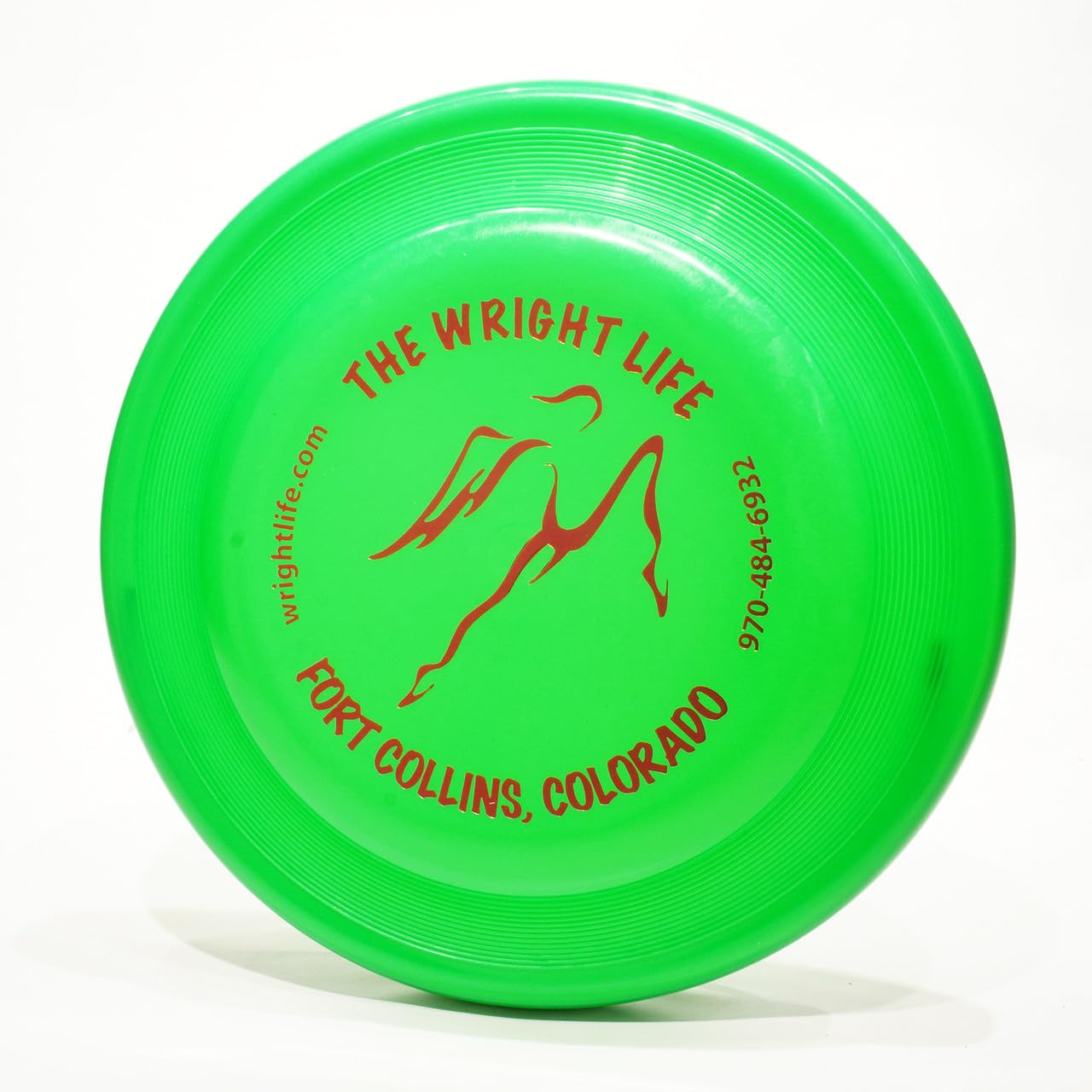 Wham-O Wright Life Logo Fastback - Single Disc Dog Sport Flying Disc Orange