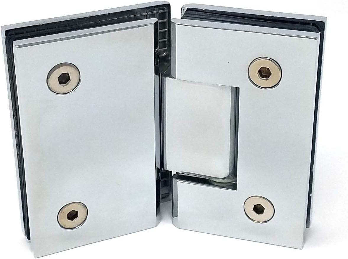 Suncoast Hardware 135° Heavy Duty GlasstoGlass Shower Door Hinge Chrome