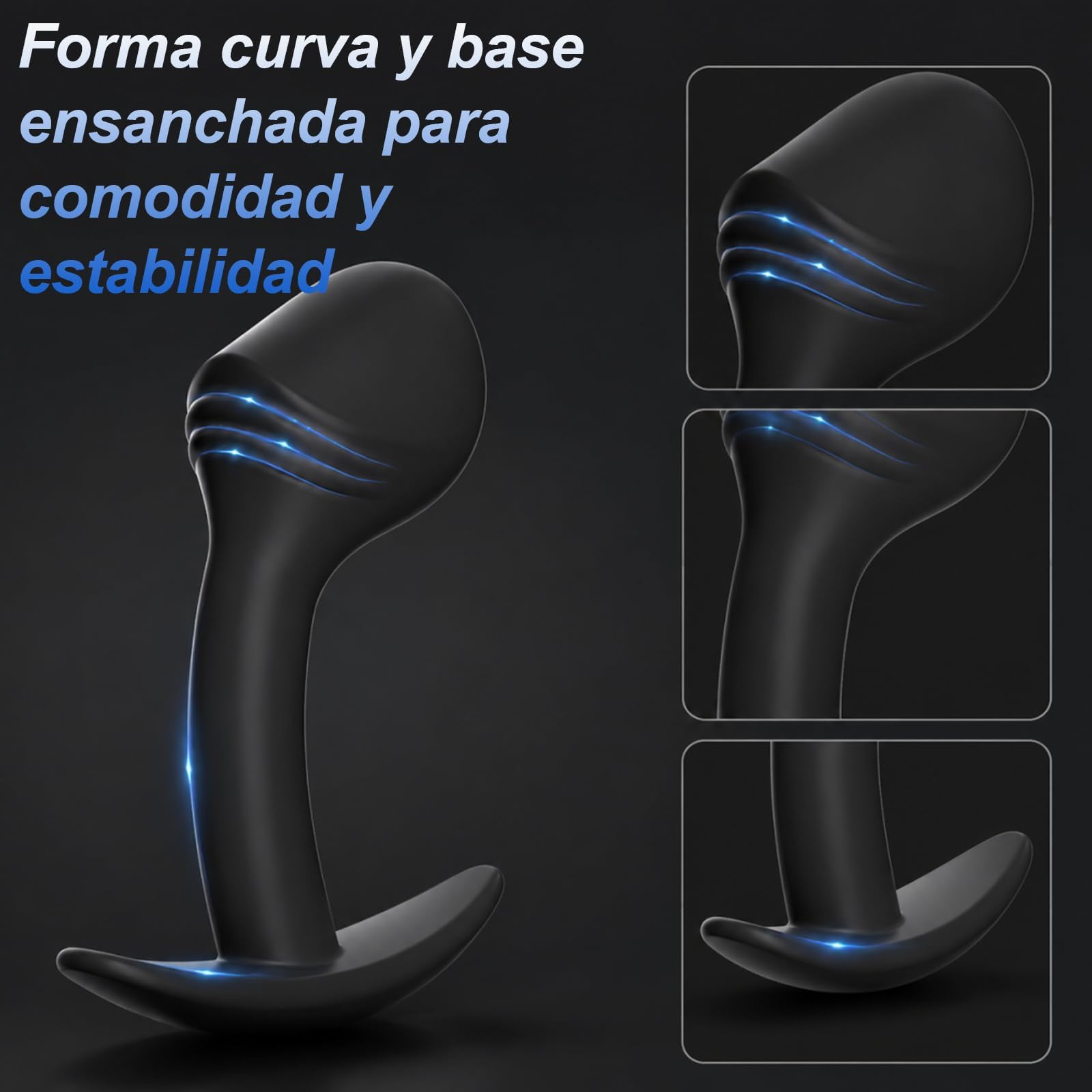 Lot de 3 plugs anaux en silicone, 3 hommes, masseur de prostate, jouets