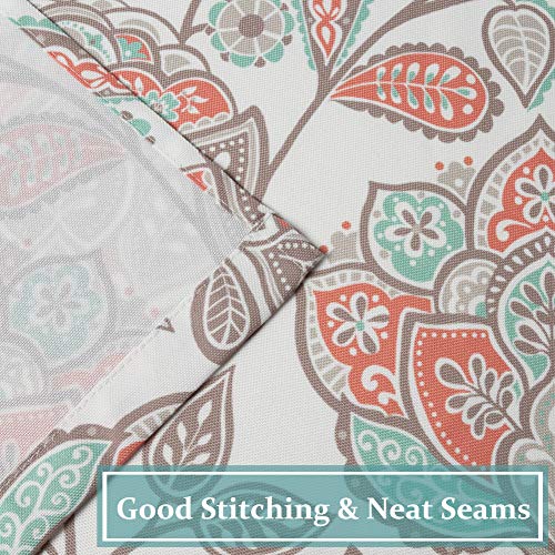 oremila Kitchen Curtain Valance Multi-Color Floral Window Valance for Kitchen and Bathroom, Rod Pocket, 54