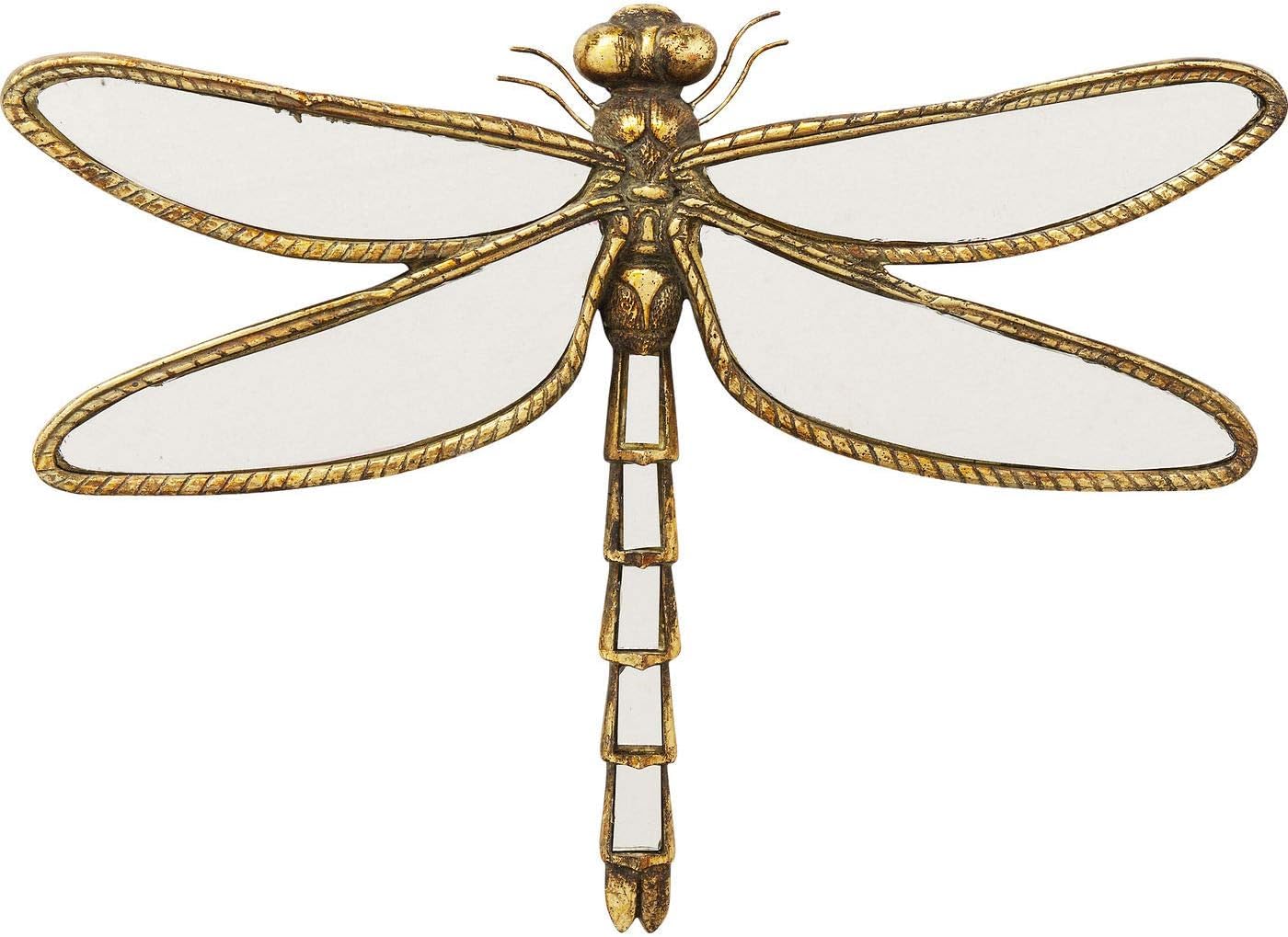 Gold Dragonfly Wall Mirrors - Gold, Handmade, Resin Insects Glass Wall Decor, Perfect for Victorian and European Themed Homes (Dragonfly) โ image 1