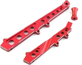 Alloy Front Rear Chassis Brace Set ARA320511 for Arrma Felony Infraction 6S BLX Limitless Roller Upgrade Parts (Red)