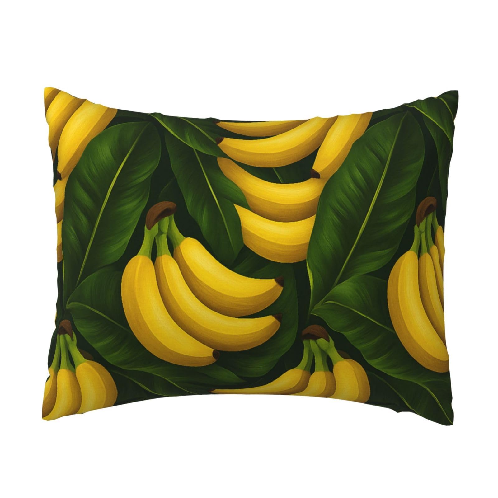 Banana on The Tree Pillowcase Soft Plush with Zipper Decorative Pillowcovers 16x20 in