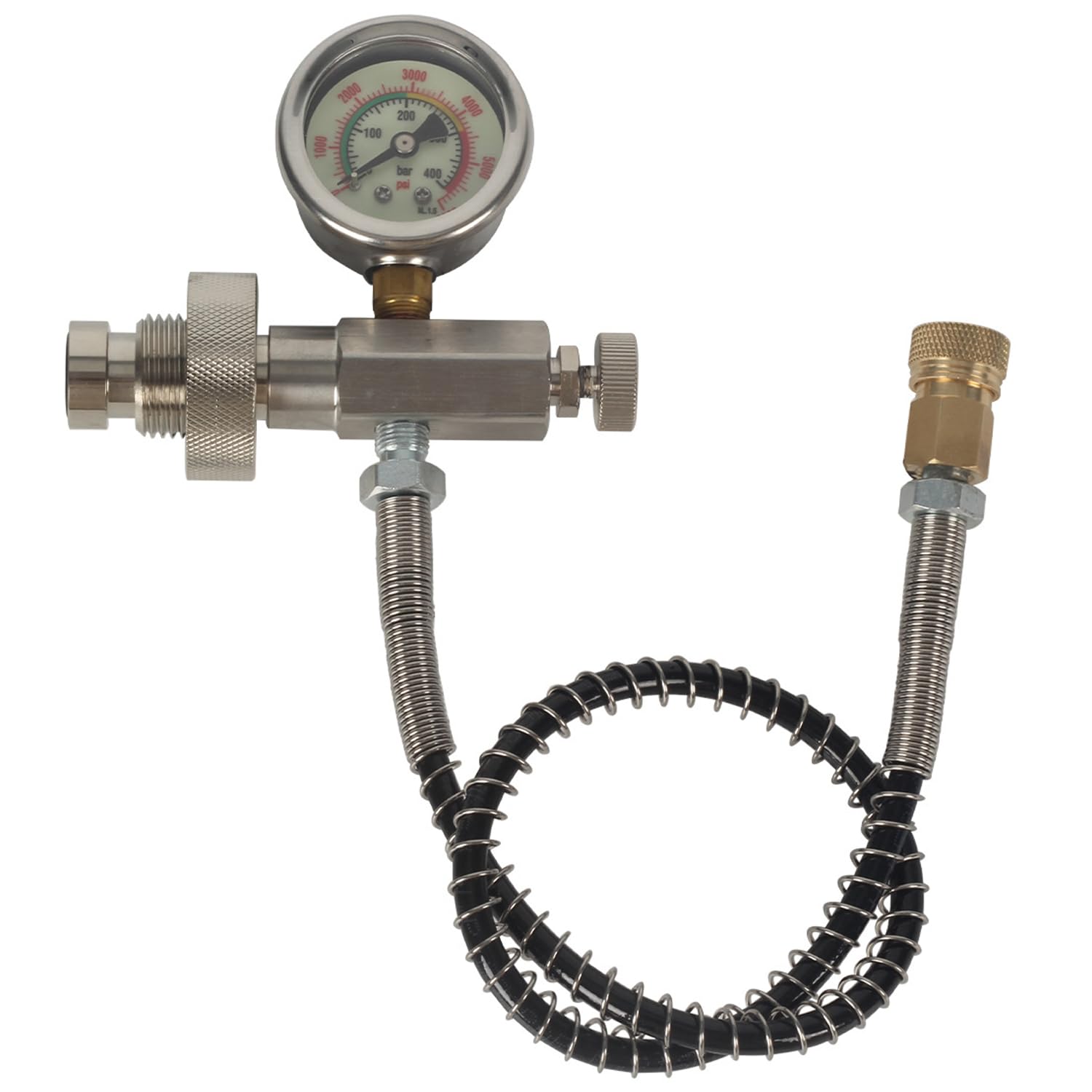 TOOSOAR Adaptador para Botella de Buceo, G5/8 Adaptador para Cilindro de Buceo, Accesorio para Botella