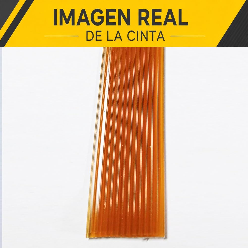 Cortinas Exterior Puerta | Personalizable | Material Plastico PVC y Barra Aluminio | Ideal para Terraza y Porche | Antimoscas | PERTONI TENDE (MARRÓN TRANSLÚCIDO, Alto 220cm x 90cm Ancho)