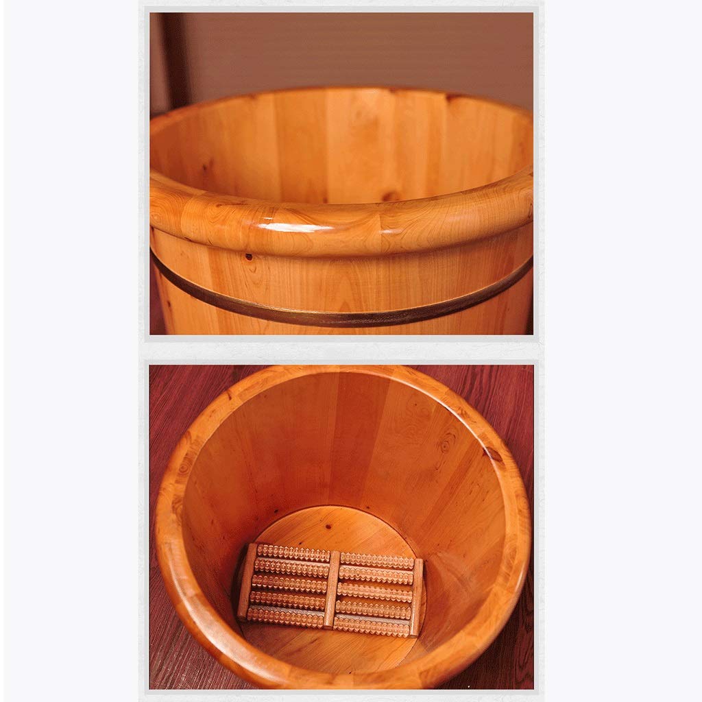 Holz-Fußbecken, Massivholz-Fußwanne, Pediküre-Schüssel, Spa-Massage, Pediküre-Fässer, Haushalts-Fußbad, Massagegerät