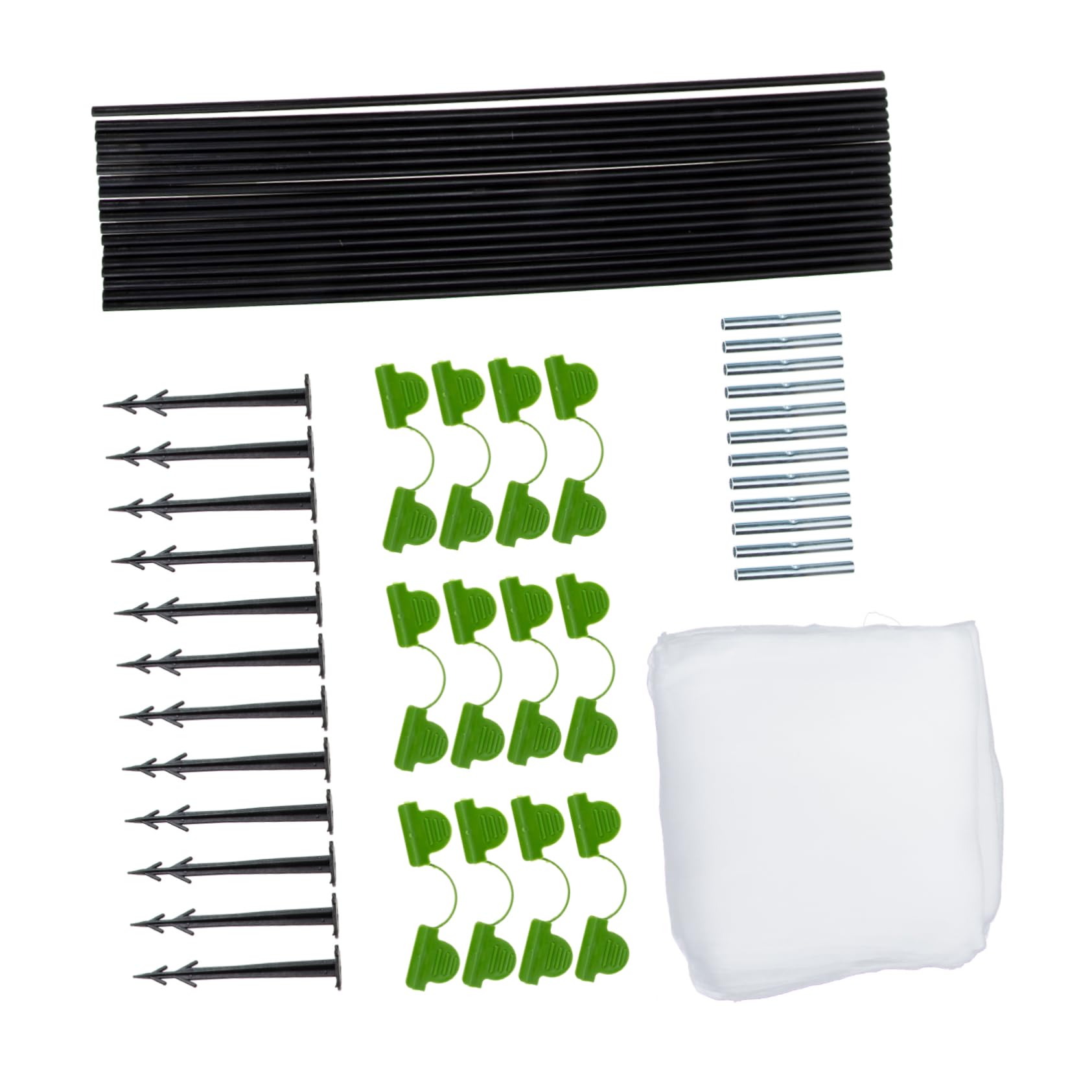 Kit arceaux de protection pour cultures avec filet de jardin anti-oiseaux robuste