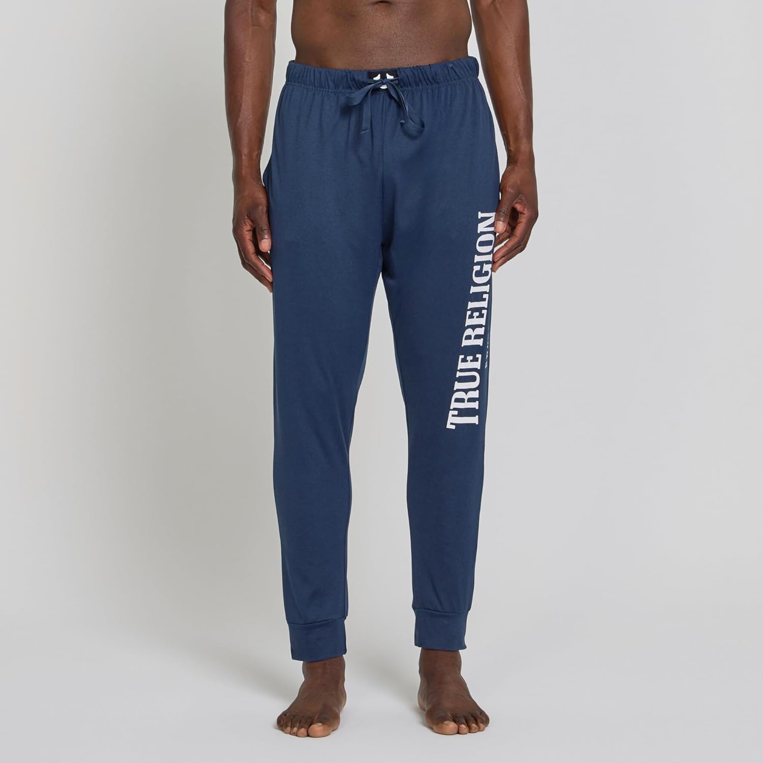 True Religion Mens Jogger Pajama Pants, Lightweight Lounge Casual Sleep Pants for Men - Image 4