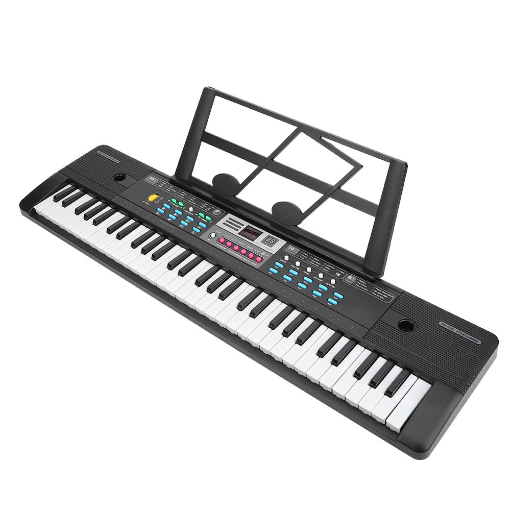 Amazon.co.jp: 電子キーボード 61ピアノキー スピーカーマイク付き 16 