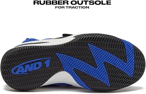 Miniatura 5 de AND1 Zapatos de baloncesto para niños y niñas, tenis de baloncesto geniales para niños, talla 11 a niño grande 7, tenis de caña media o alta para