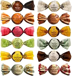 Pack 15 Trufas Cacau Show, Recheio Cremoso, Sabores Sortidos (Ao Leite, Morango, Maracujá, Mezzo, Pistache, Torta de Limão, Paçoca, Branco e Tradicional), Chocolate ao Leite, Unidades Individuais 30g