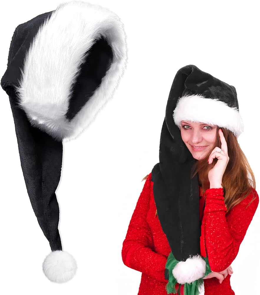Acquista Cappello Da Babbo Natale Lungo In Velluto Di Natale - 6