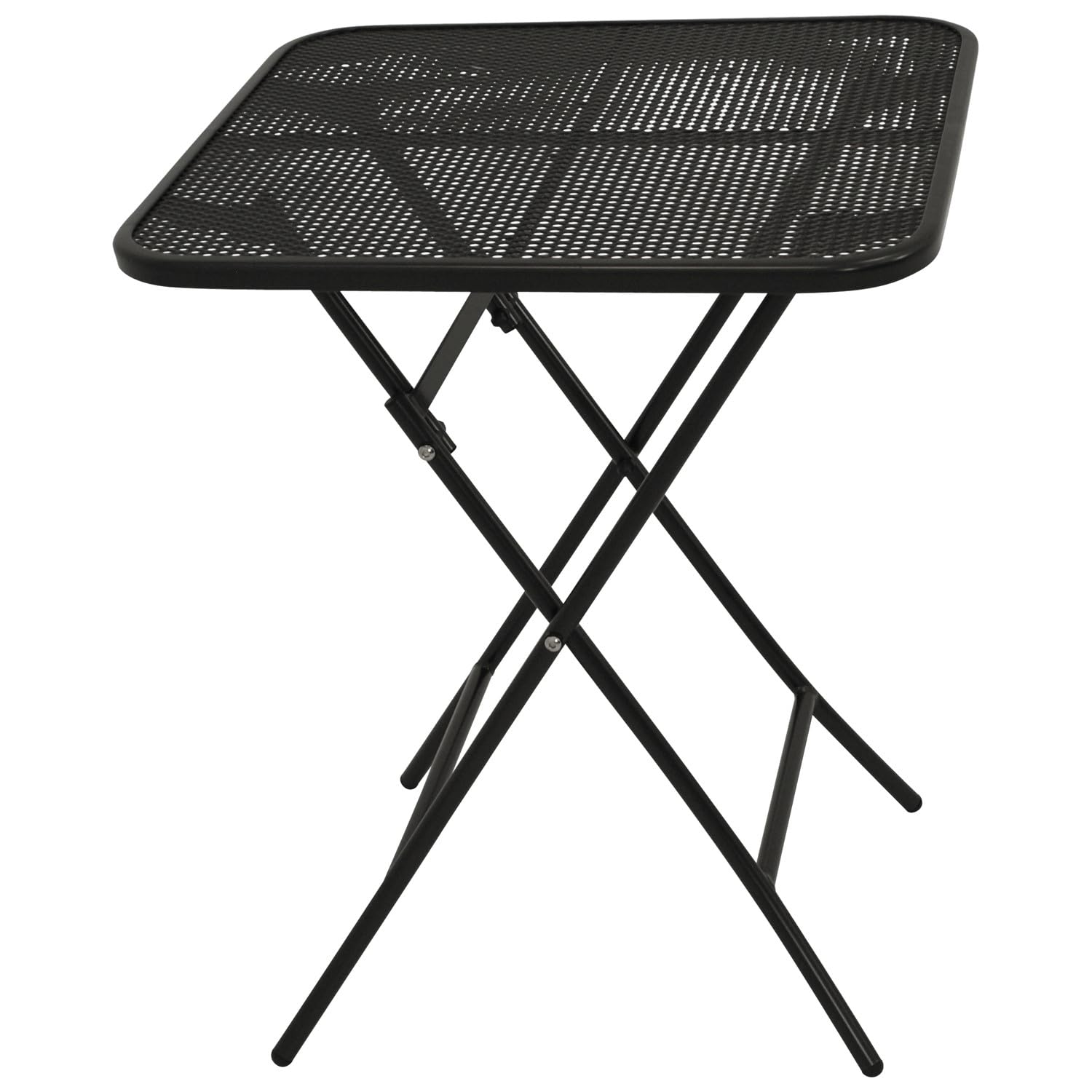 DEGAMO Gartentisch Bistrotisch RIVO 60x60cm quadratisch, klappbar, Farbe eisengrau, Outdoor