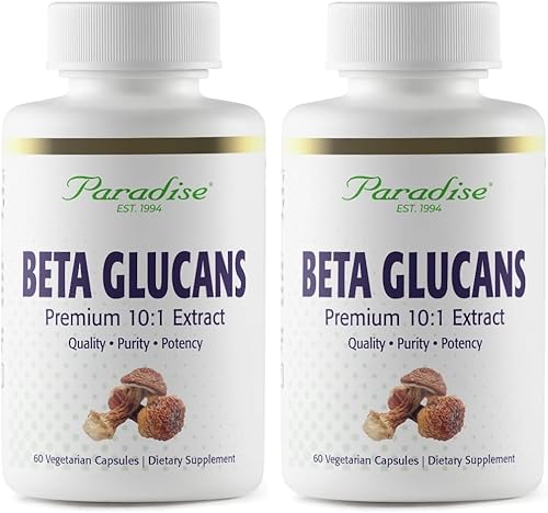 Miniatura 3 de Paradise Herbs Beta glucanos, veganos, sin OMG, sin gluten, 60 cápsulas vegetarianas