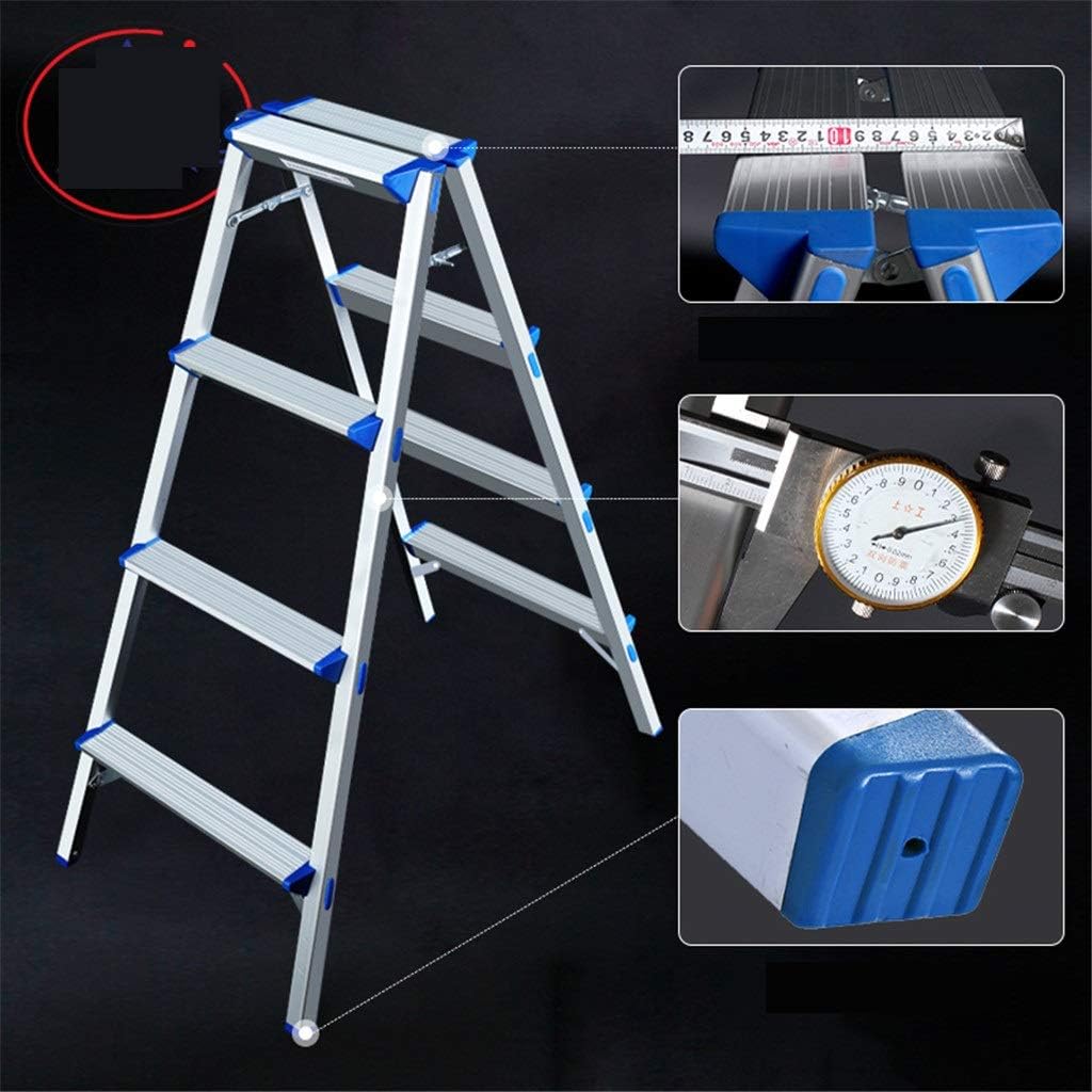 Step Stool Outdoor Portable Leisure Stool,Metal Footstool Folding Step Ladder Light Stepladders Folding Kitchen Stool Load Capacity: 90 Kg (29X30Cm)