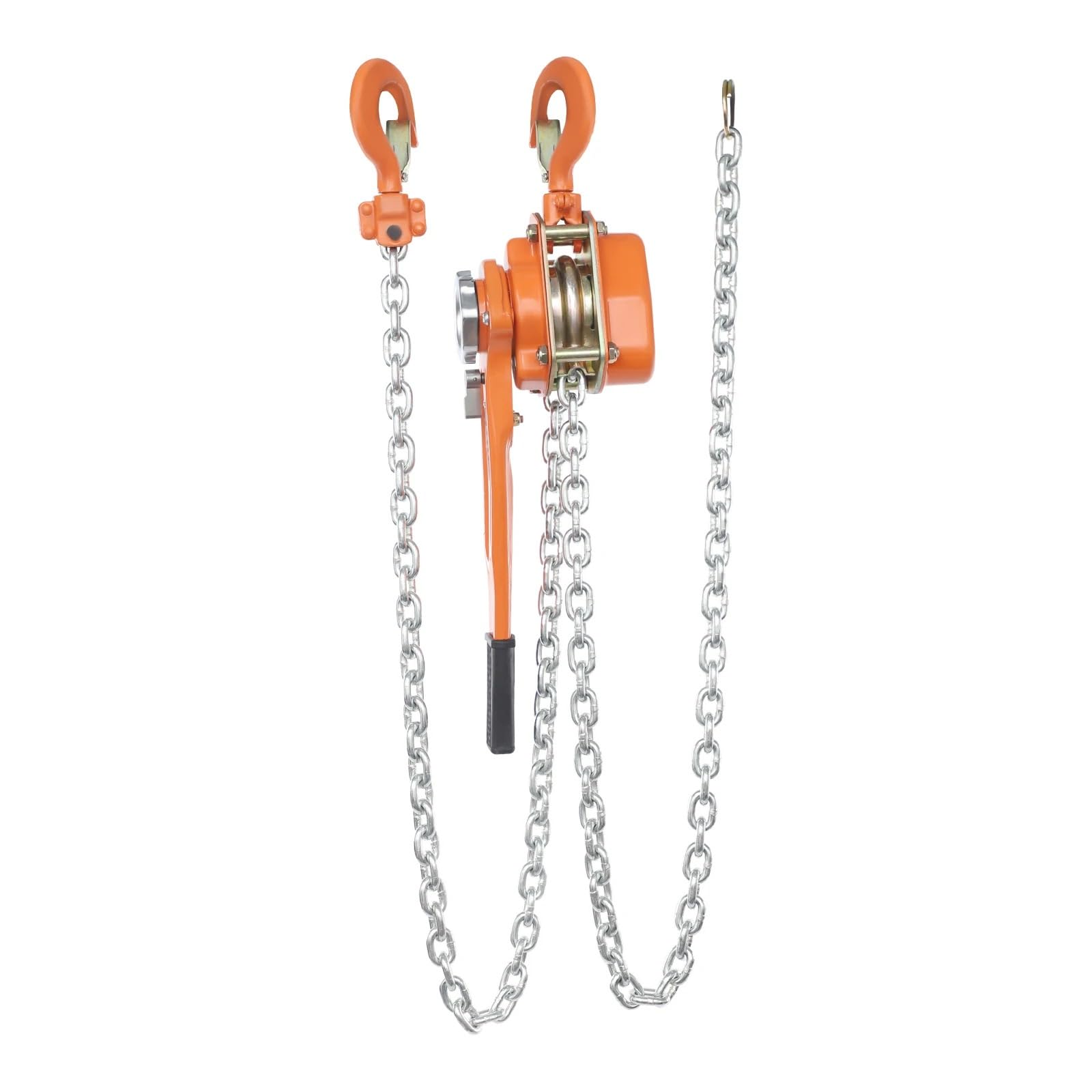 flaschenzug Orangefarbener, manueller Kettenzug mit Hebel, 1,5-Tonnen-Handlift, 3 m Höhe, maximale Belastung 3300 lbs, für Lagergaragenfabrik Elektrischer Hebezeug-Stützarm