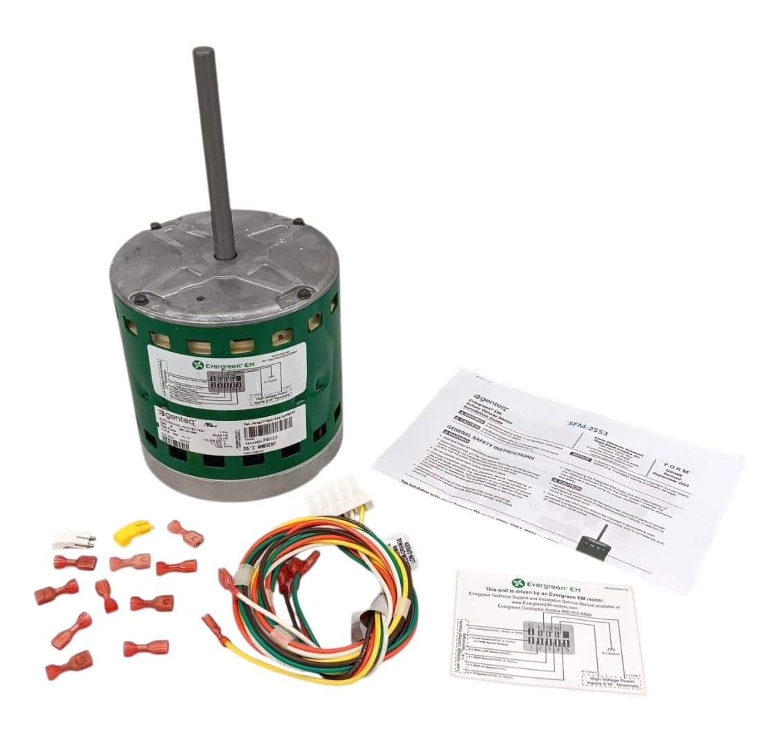 GE • Genteq Evergreen 1/3 HP 230 Volt Replacement X-13 Furnace