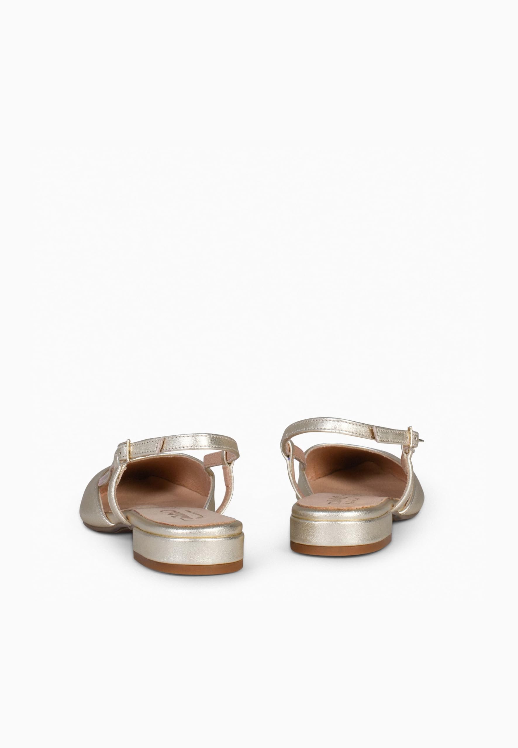miMaO. Zapatos Comodos tacón bajo Elegantes Destalonados de Piel para Mujer. Hecho en España