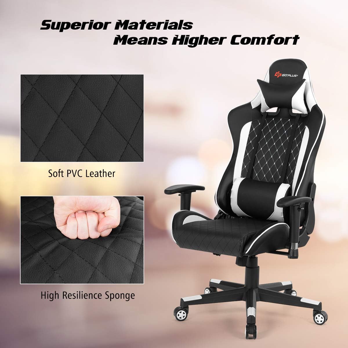 Goplus Gaming Chair Materials
